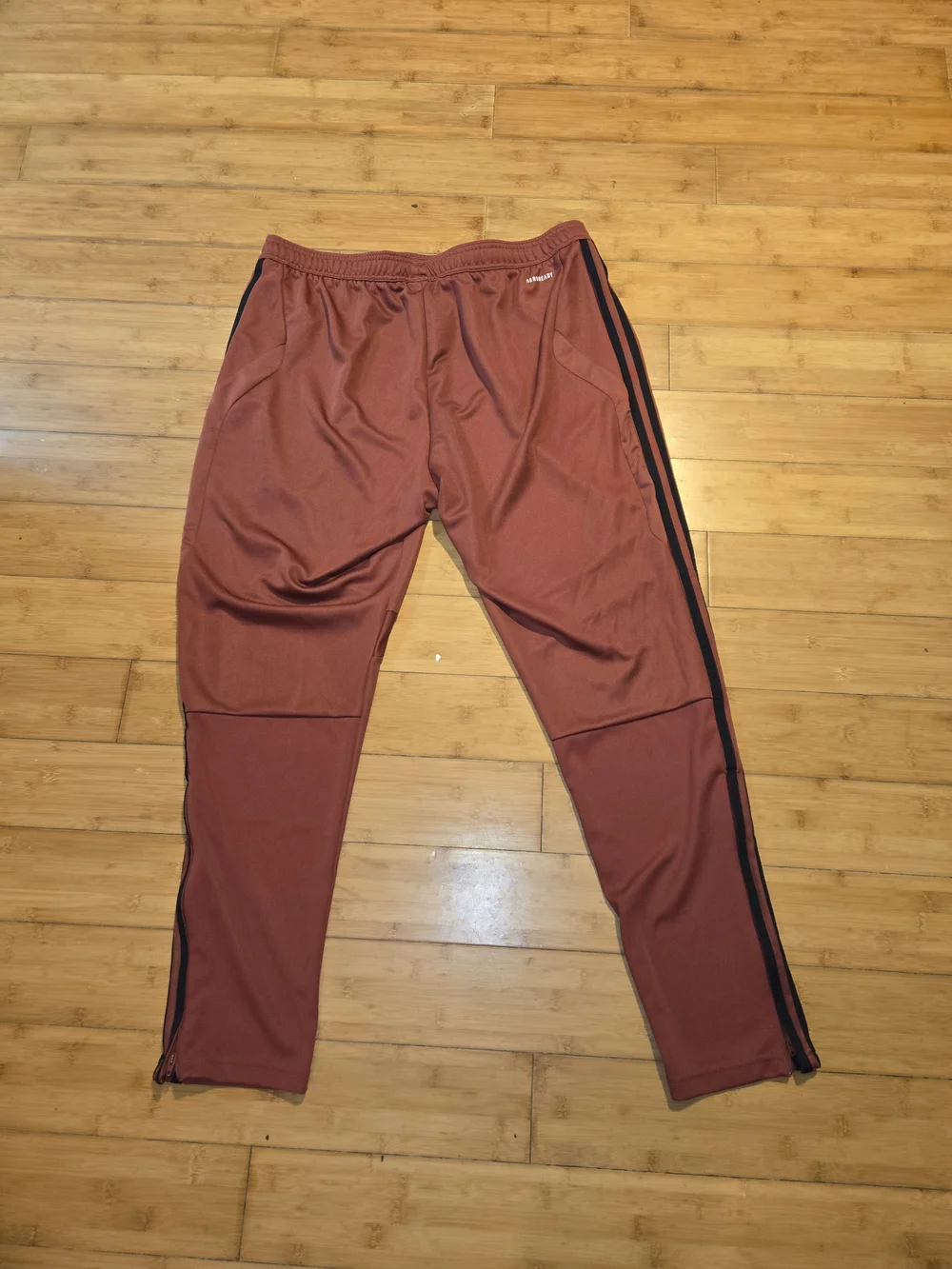 Adidas AeroReady Red White Stripe Track Pants XL